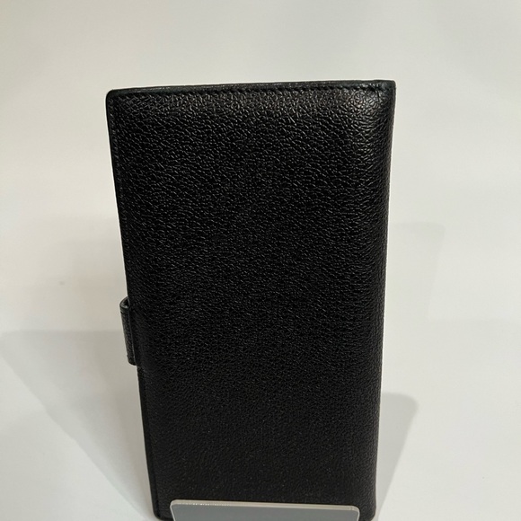 BVLGARI BLACK PEBBLE LEATHER LONG WALLET - Picture 2 of 9
